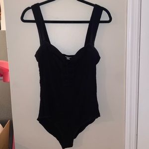 FREE PEOPLE LACE UP BODYSUIT